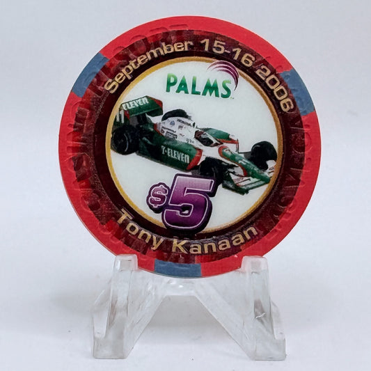 Palms Casino Resort Las Vegas Nevada 2006 'Bryan Herta, Tony Kanaan' LE $5 Casino Chip E5666