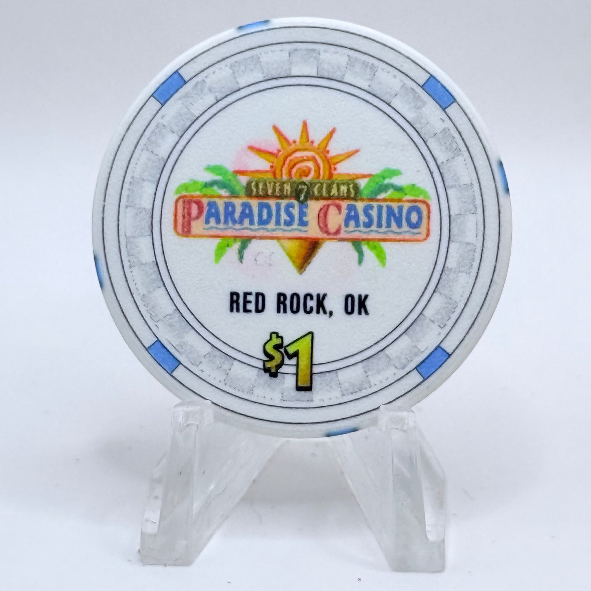 Paradise Casino Red Rock Oklahoma 2006 $1 Casino Chip