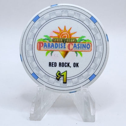 Paradise Casino Red Rock Oklahoma 2006 $1 Casino Chip