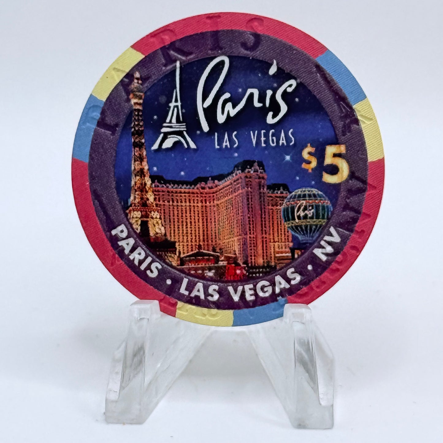 Paris Las Vegas Nevada 2009 'Anthony Cools' LE $5 Casino Chip E9558