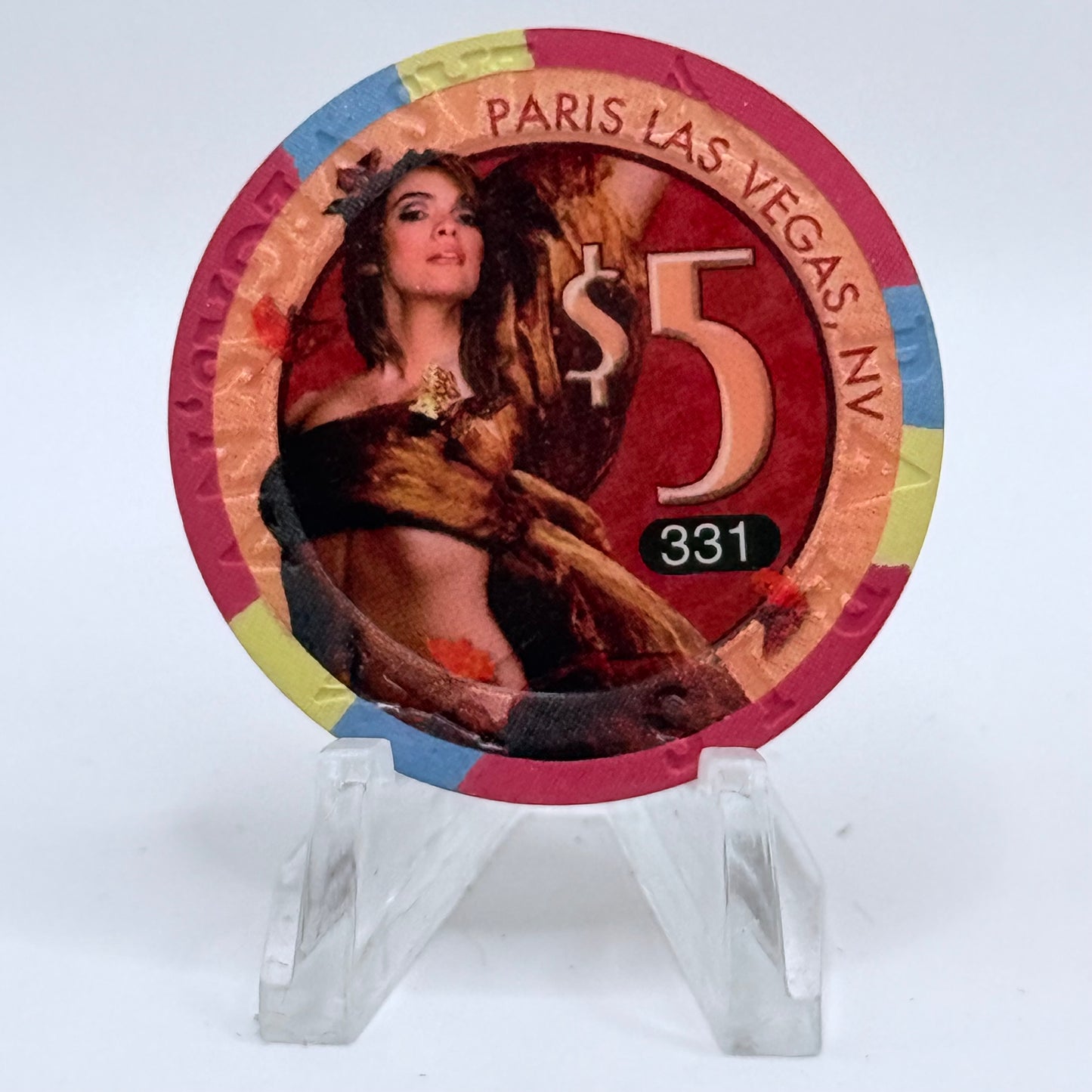 Paris Las Vegas Nevada 2007 'Thanksgiving' LE $5 Casino Chip E8213