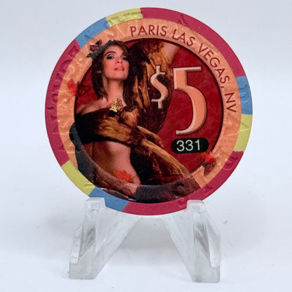Paris Las Vegas Nevada 2007 'Thanksgiving' LE $5 Casino Chip E8213