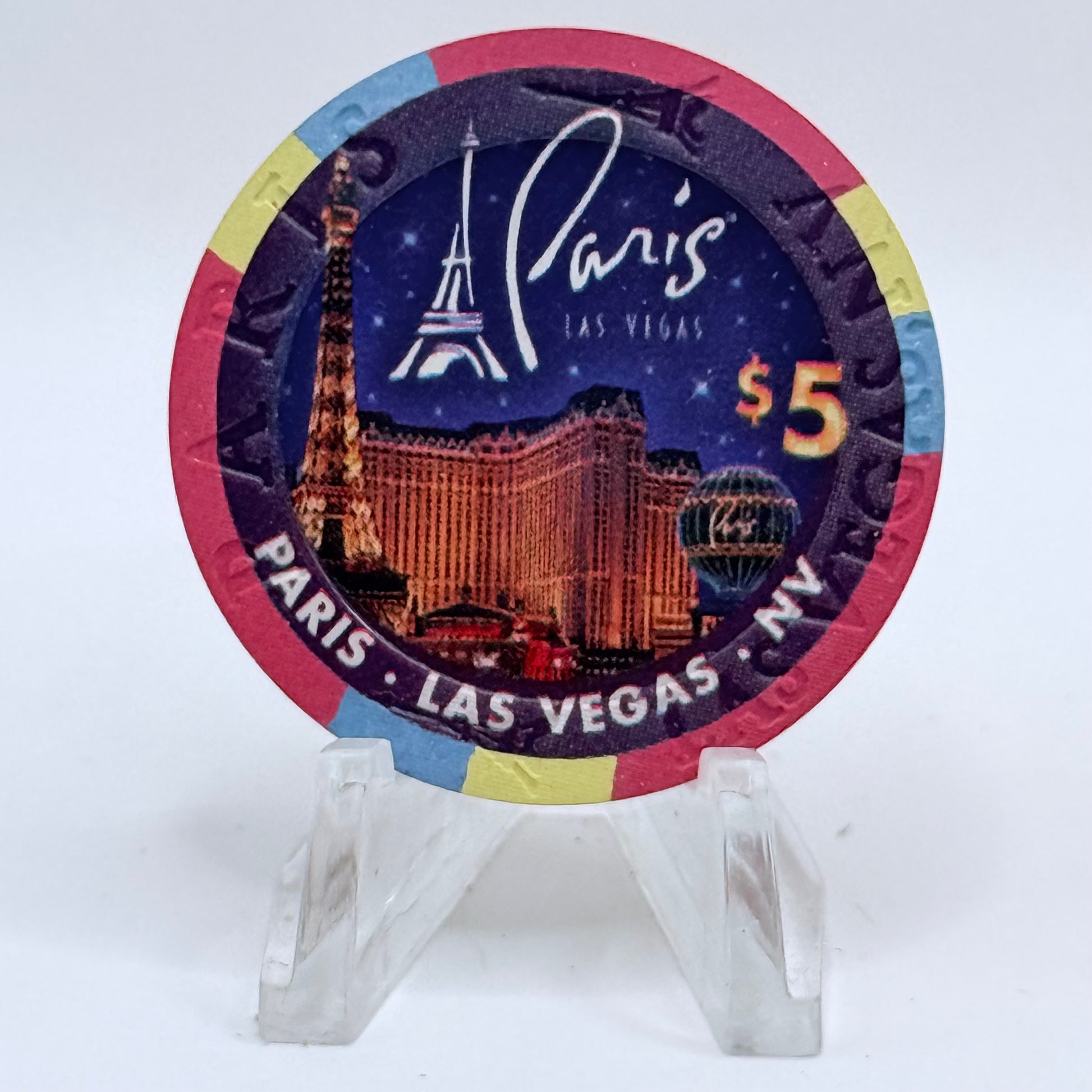 Paris Las Vegas Nevada 2007 'Thanksgiving' LE $5 Casino Chip E8213