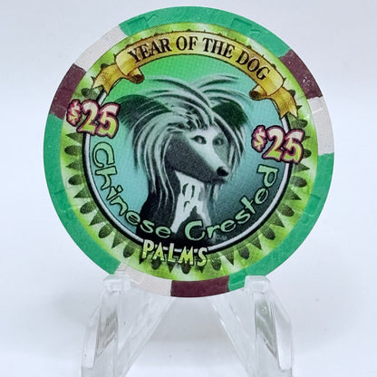 Palms Casino Resort Las Vegas Nevada 2006 'Year Of The Dog' LE $25 Casino Chip E5015