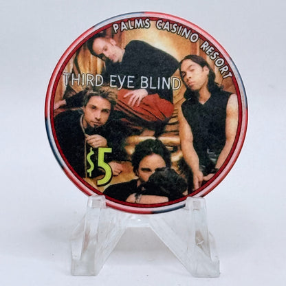 Palms Casino Resort Las Vegas Nevada 2002 'Third Eye Blind' LE $5 Casino Chip V9445