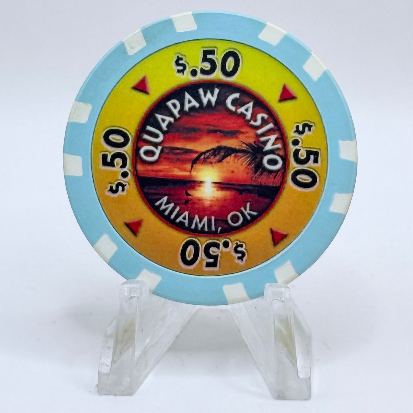 Quapaw Miami Oklahoma Series 1 $0.50 Casino Chip