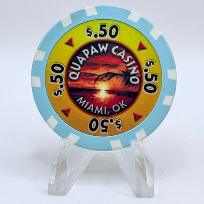 Quapaw Miami Oklahoma Series 1 $0.50 Casino Chip