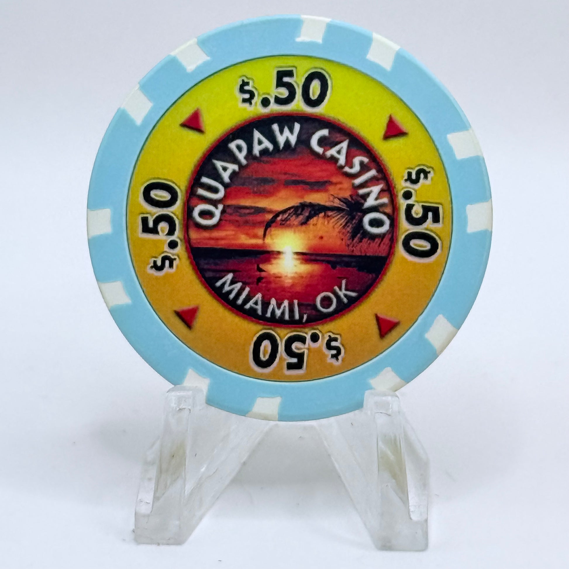 Quapaw Miami Oklahoma Series 1 $0.50 Casino Chip