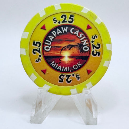 Quapaw Miami Oklahoma Series 1 $0.25 Casino Chip