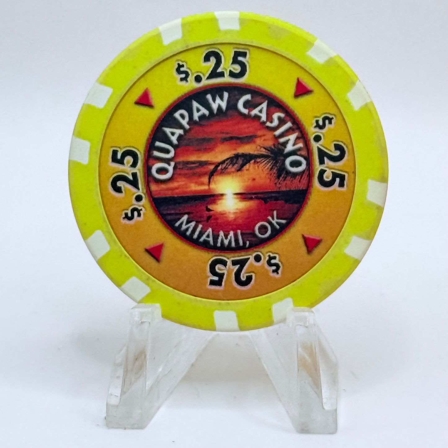 Quapaw Miami Oklahoma Series 1 $0.25 Casino Chip