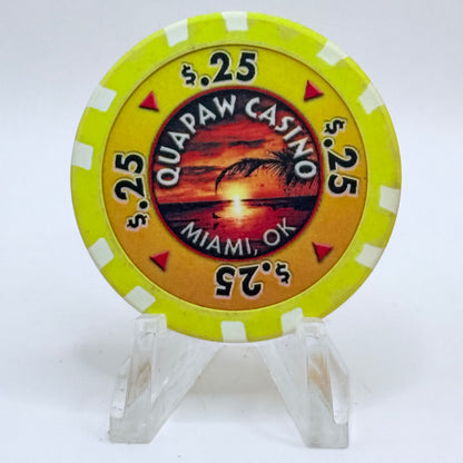 Quapaw Miami Oklahoma Series 1 $0.25 Casino Chip