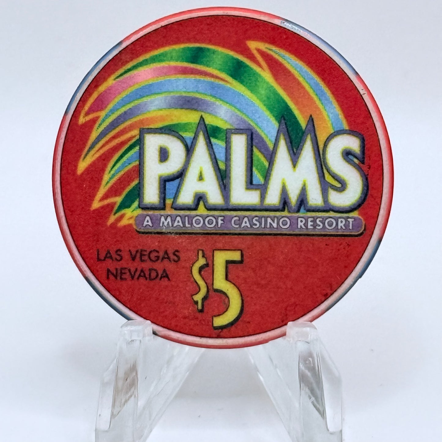 Palms Casino Resort Las Vegas Nevada 2002 'Kentucky Derby Winner, Secretariat' LE $5 Casino Chip E1961