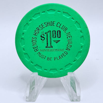 Horseshoe Club Reno Nevada 1971 LE $1 NCV Casino Chip V2823