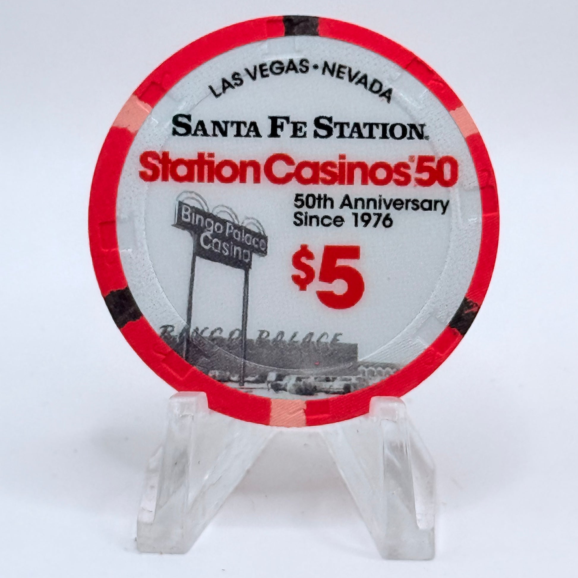 Santa Fe Station Las Vegas Nevada 2026 '50th Anniversary' LE $5 Casino Chip