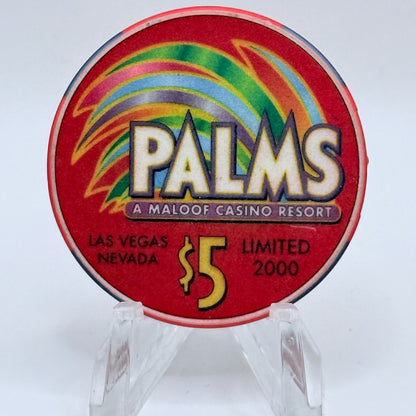 Palms Casino Resort Las Vegas Nevada 2002 'Pink Party Tour' LE $5 Casino Chip E1972