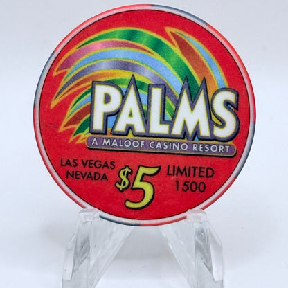 Palms Casino Resort Las Vegas Nevada 2002 'Sugar Ray' LE $5 Casino Chip V9444