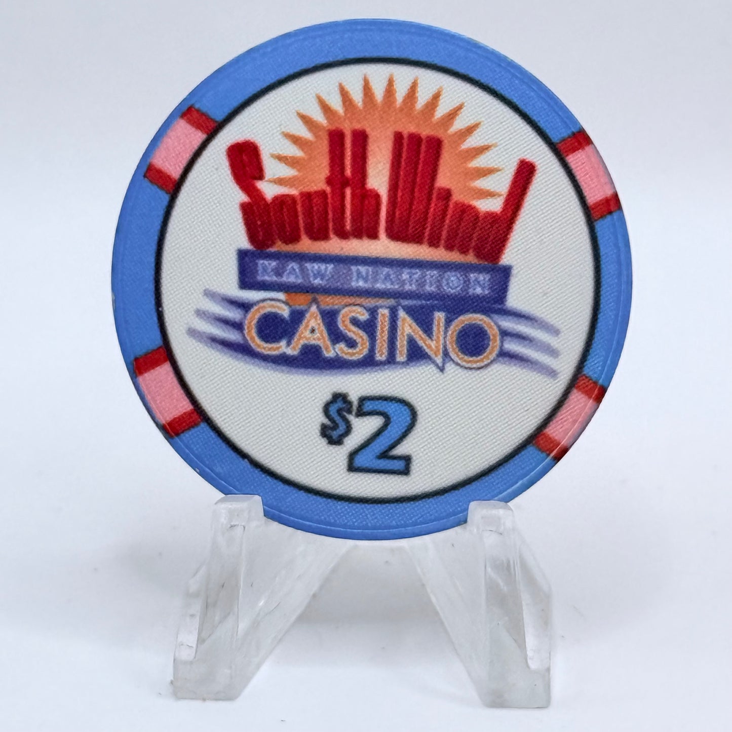 SouthWind - Newkirk Newkirk Oklahoma 2008 $2 Casino Chip