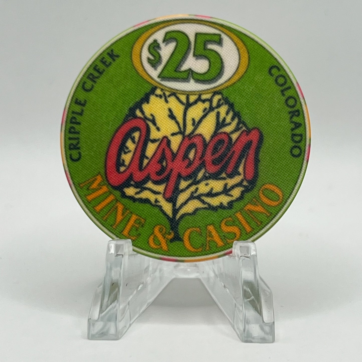 Aspen Mine Cripple Creek CO 1993 LE $25 Chip