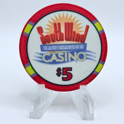 SouthWind - Newkirk Newkirk Oklahoma 2008 $5 Casino Chip