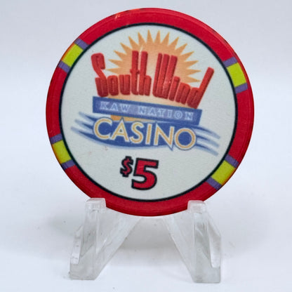 SouthWind - Newkirk Newkirk Oklahoma 2008 $5 Casino Chip