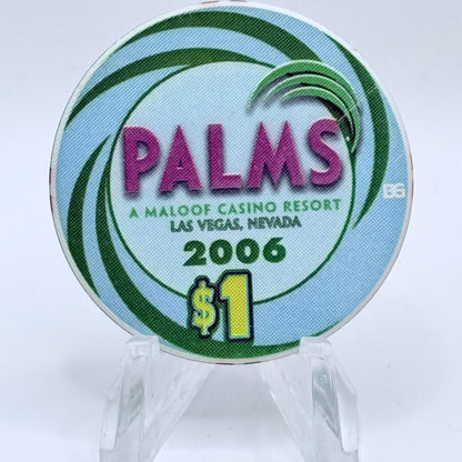 Palms Casino Resort Las Vegas Nevada 2006 'Ace' Series 7 $1 Casino Chip E4949