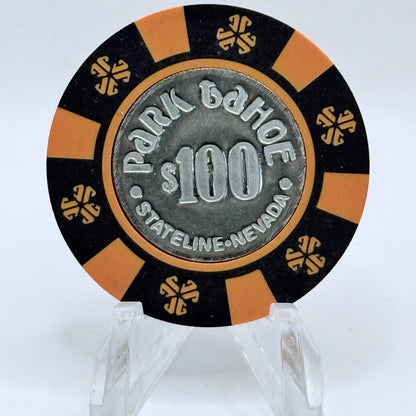 Park Tahoe Stateline Nevada 1990s $100 Imitation Casino Chip N5448