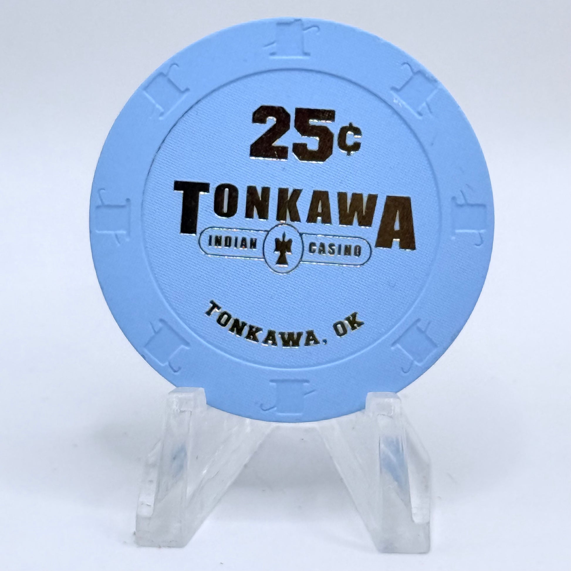 Tonkawa Tonkawa Oklahoma $0.25 Casino Chip