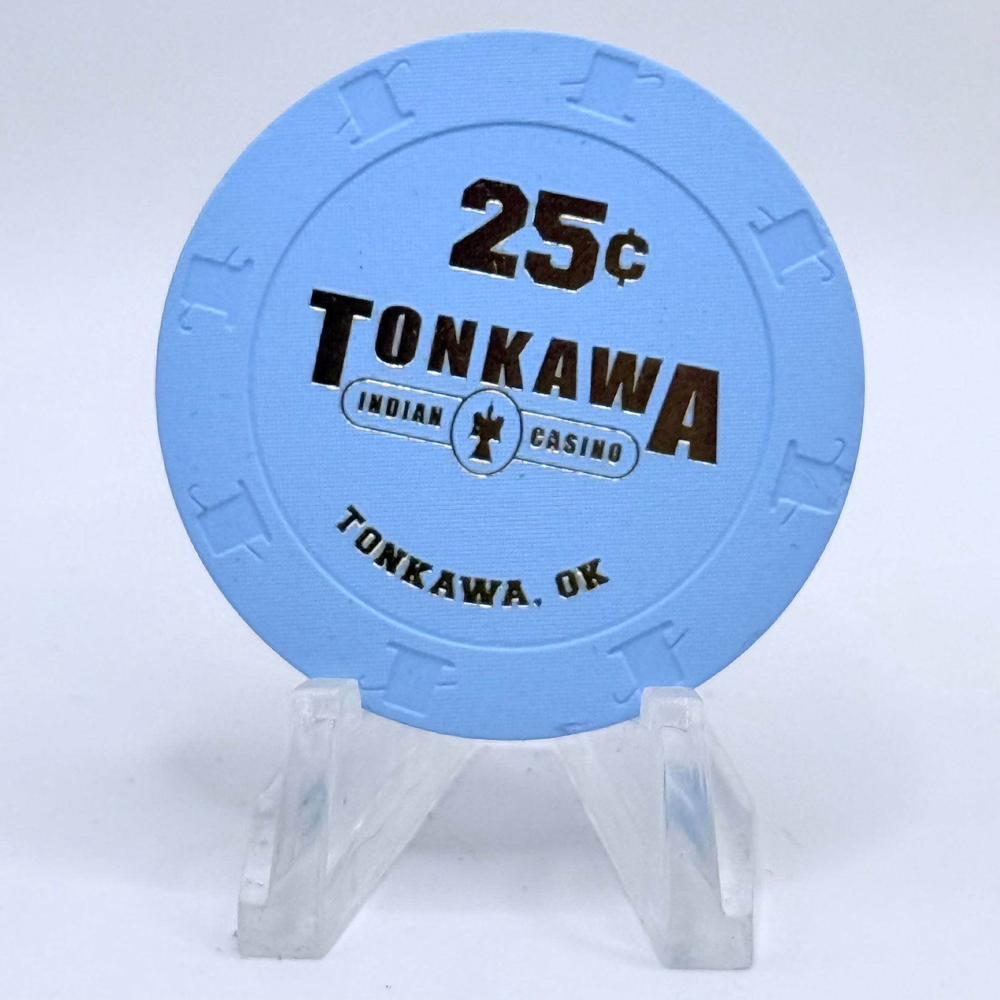 Tonkawa Tonkawa Oklahoma $0.25 Casino Chip