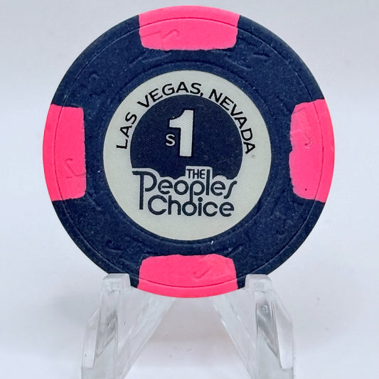 The Peoples Choice Las Vegas Nevada 1980 $1 Casino Chip N7769