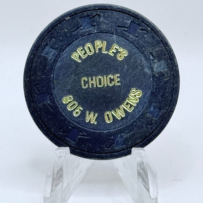 The Peoples Choice Las Vegas Nevada 1980 $1 Casino Chip V1287