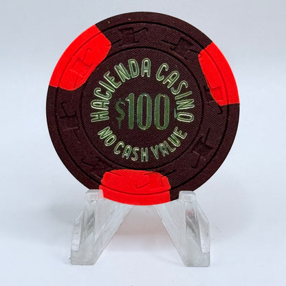 Hacienda Las Vegas Nevada 1980s $100 NCV Casino Chip N8482