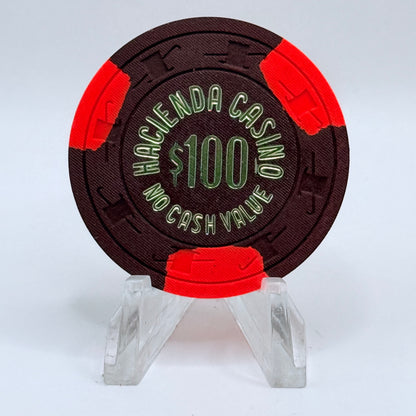 Hacienda Las Vegas Nevada 1980s $100 NCV Casino Chip N8482