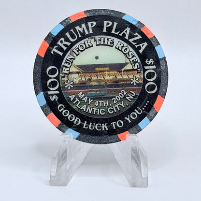 Trump Plaza Atlantic City New Jersey 2002 'Run For The Roses' LE $100 Casino Chip