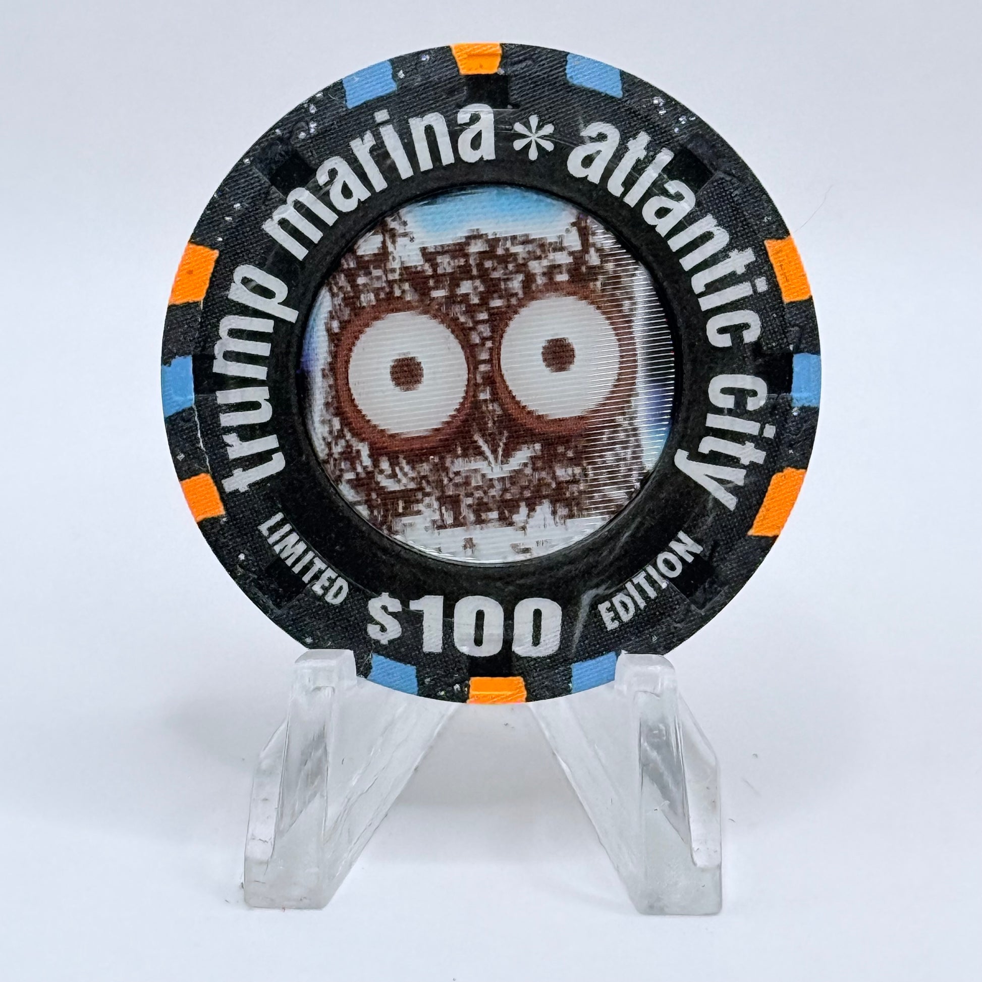 Trump Marina Huron Avenue Brigantine Blvd 2002 '1st Anniversary' LE $100 Casino Chip