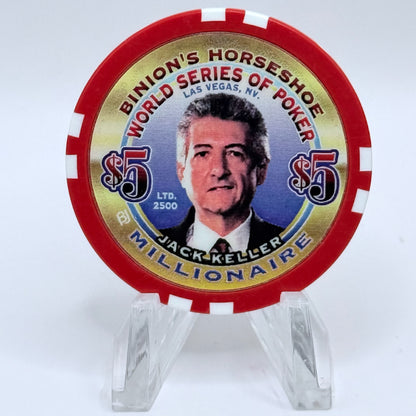 Horseshoe Club (Binion's) Las Vegas Nevada 'Jack Keller' Series 17 LE $5 Casino Chip V9087