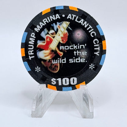 Trump Marina Huron Avenue Brigantine Blvd 'Rockin' The Wild Side' LE $100 Casino Chip