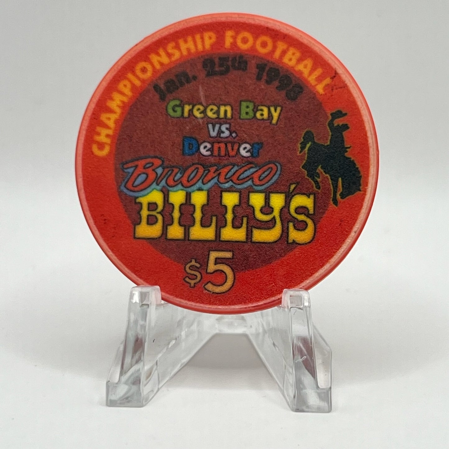 Bronco Billy's Casino Cripple Creek CO 1998 Series 39 LE $5 Chip