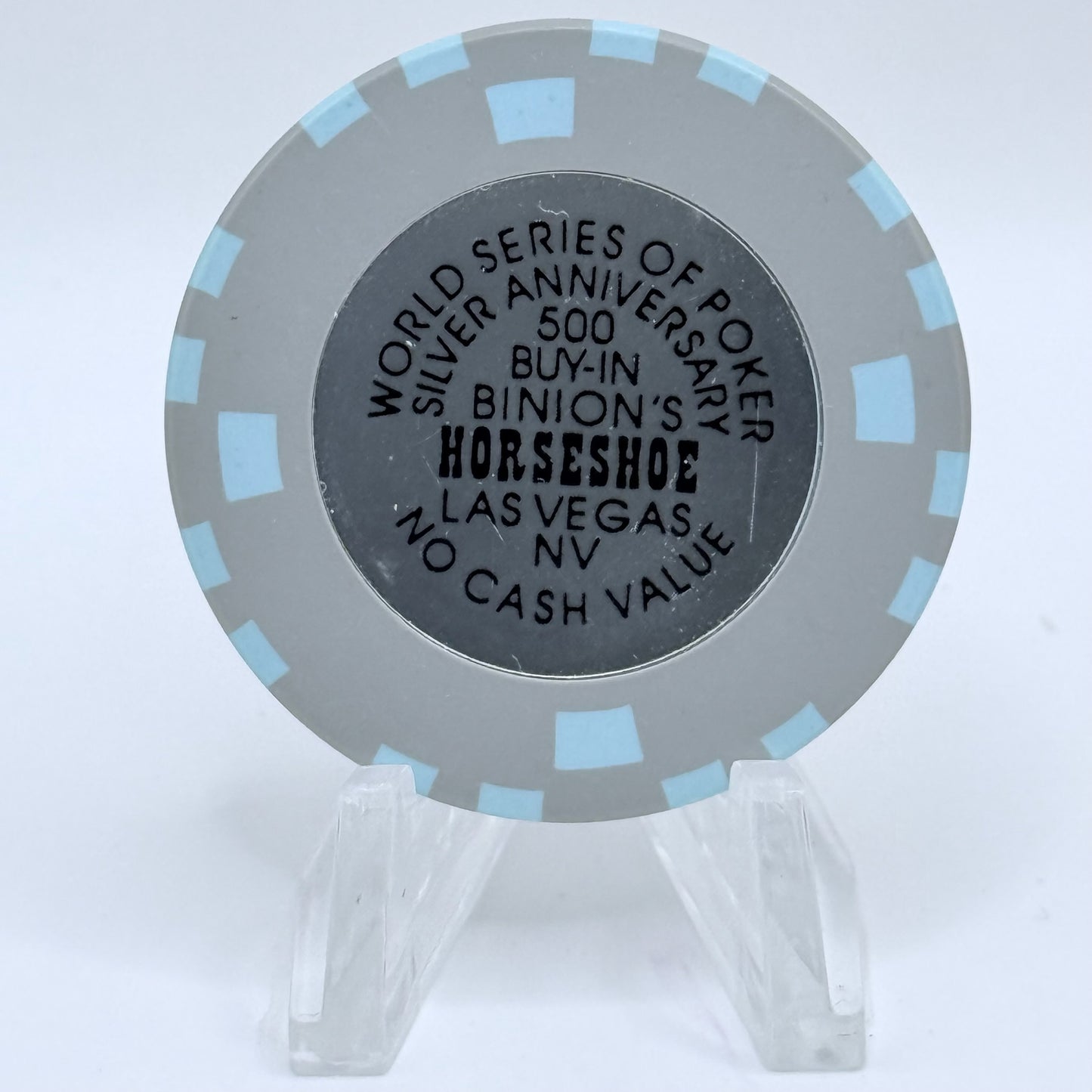 Horseshoe Club (Binion's) Las Vegas Nevada 1994 'World Series of Poker, Silver Anniversary' $500 NCV Casino Chip N6176