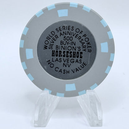 Horseshoe Club (Binion's) Las Vegas Nevada 1994 'World Series of Poker, Silver Anniversary' $500 NCV Casino Chip N6176