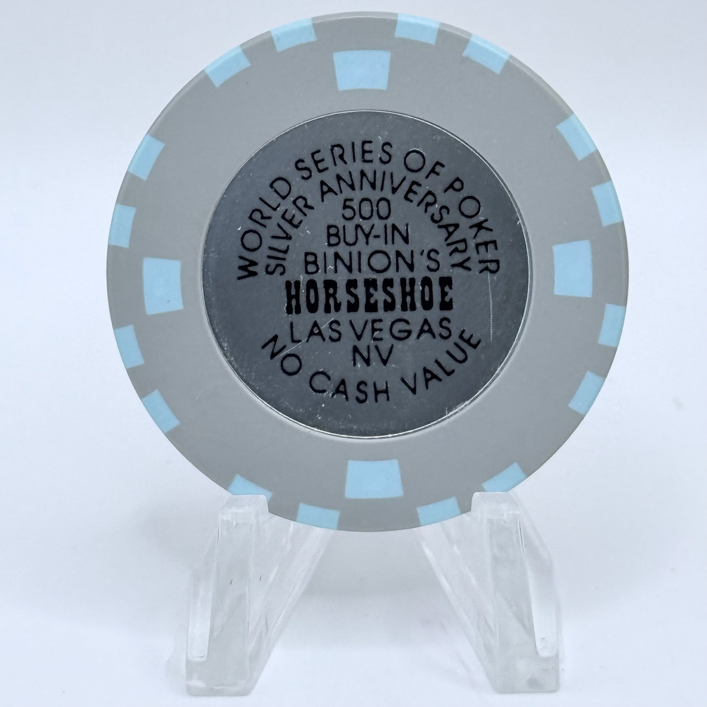 Horseshoe Club (Binion's) Las Vegas Nevada 1994 'World Series of Poker, Silver Anniversary' $500 NCV Casino Chip N6176