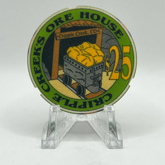 Cripple Creek's Ore House Cripple Creek CO 1991 Series 3 Notched $25 Chip