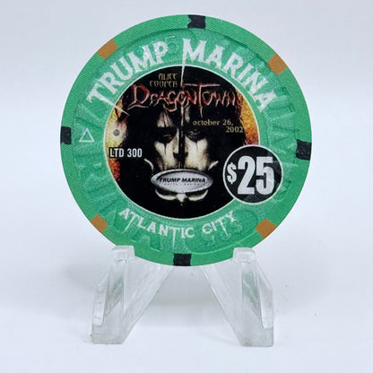 Trump Marina Huron Avenue Brigantine Blvd 2002 'Alice Cooper' LE $25 Casino Chip