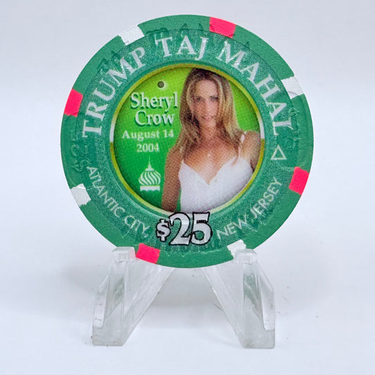 Trump Taj Mahal Atlantic City New Jersey 2004 'Sheryl Crow' LE $25 Casino Chip