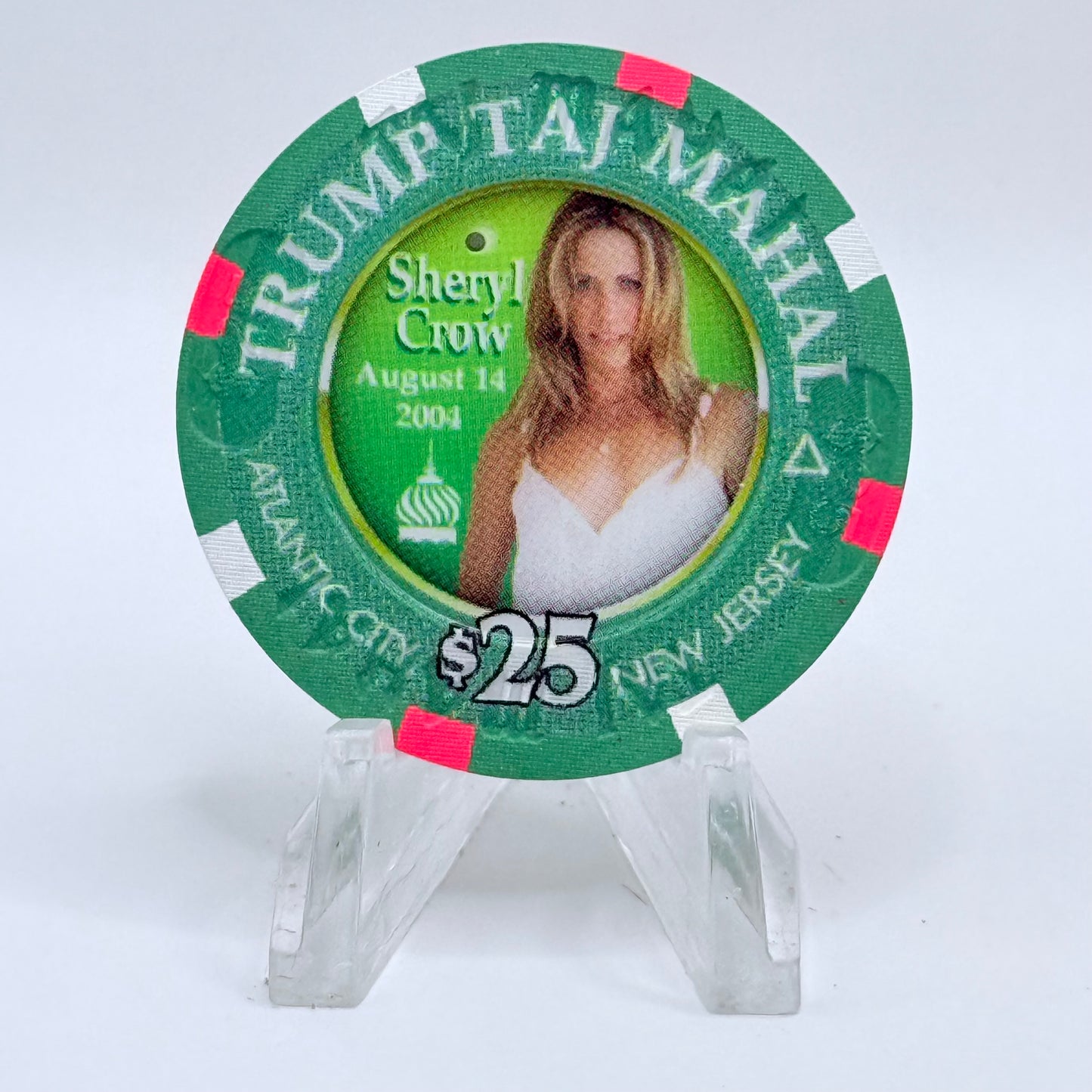 Trump Taj Mahal Atlantic City New Jersey 2004 'Sheryl Crow' LE $25 Casino Chip