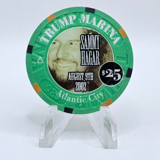 Trump Marina Huron Avenue Brigantine Blvd 2002 'Sammy Hagar' LE $25 Casino Chip