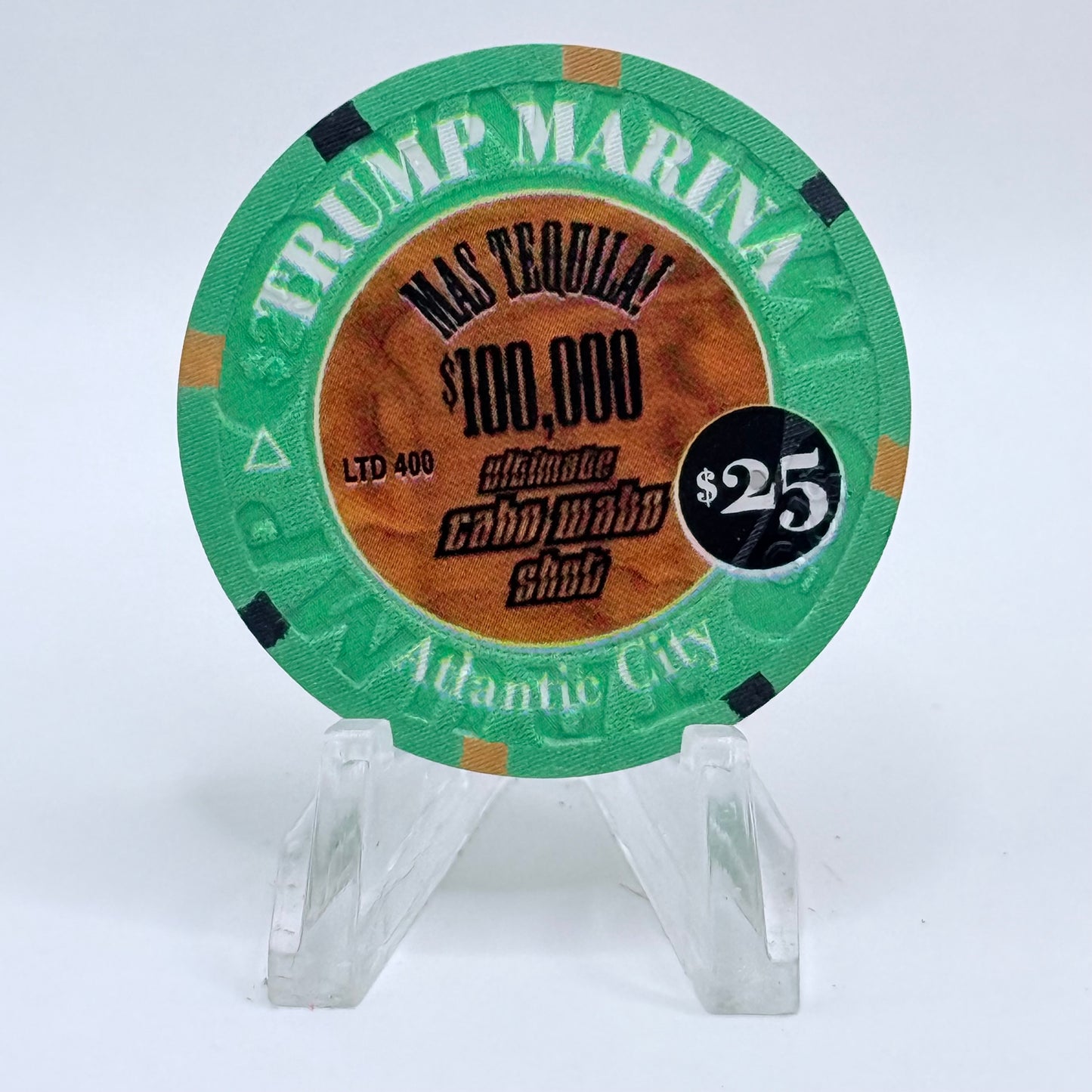 Trump Marina Huron Avenue Brigantine Blvd 2002 'Sammy Hagar' LE $25 Casino Chip