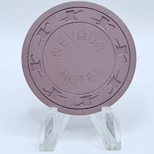 Hotel Nevada Ely Nevada 1950 Series 1 Roulette Casino Chip N9988