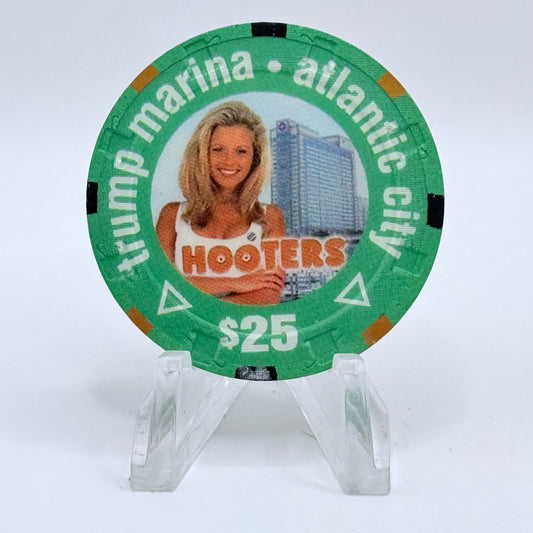 Trump Marina Huron Avenue Brigantine Blvd 'Hooters' LE $25 Casino Chip