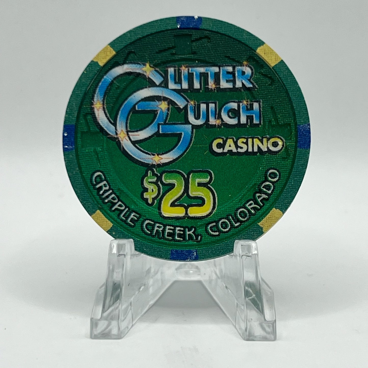 Glitter Gulch Cripple Creek CO 1996 $25 Chip