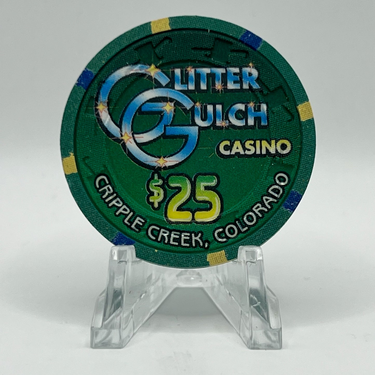 Glitter Gulch Cripple Creek CO 1996 $25 Chip